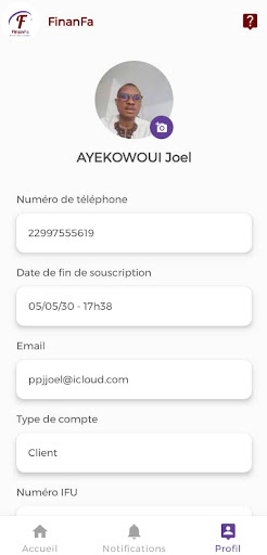 Captura de pantalla de FinanFa