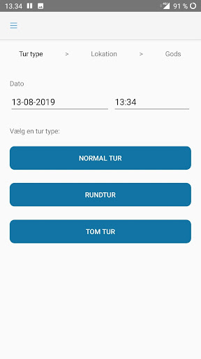 Vejgodsstatistik Screen 2