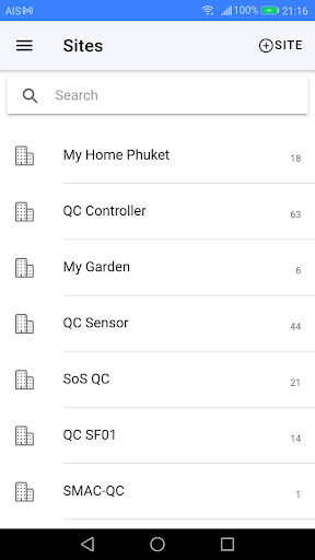 Android application IoT Spc screenshort