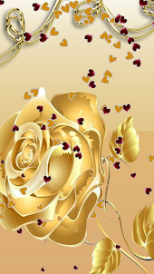 Gold Rose Live Wallpapers HD