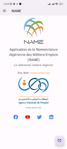 Android application NAME Le référentiel métiers screenshort