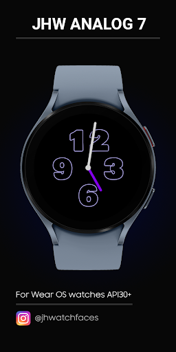 Android application JHW Analog 7: Watch face screenshort
