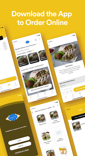 Android application Oasis Grill screenshort