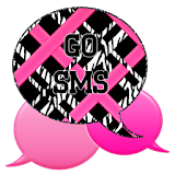 GO SMS - Wild Pink Zebra icon