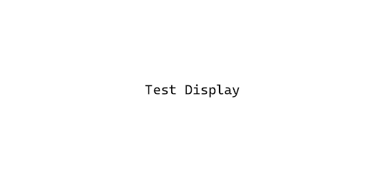 Test Display on broken pixels