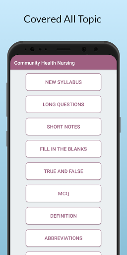 GNM - Community Health Nursing Screen 2