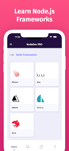 Screenshot of Learn Node.js Offline Fast PRO
