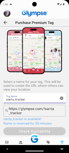 Screenshot of Glympse - Share GPS location