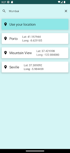 Android application Air Quality screenshort