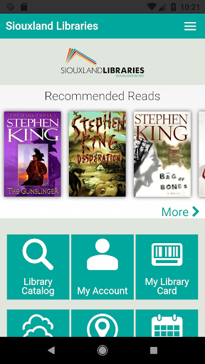 Android application Siouxland Libraries app screenshort