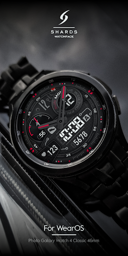 SH005 Watch Face, WearOS watch Screen 2