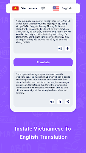 Vietnamese English Translator Screen 2