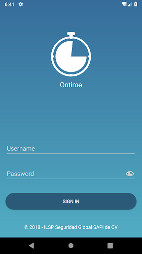 Android application Ontime screenshort