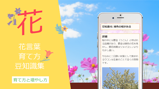 Android application 花の豆知識 名前の由来や花言葉 screenshort