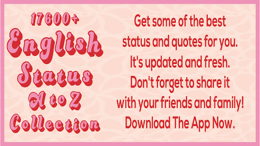 Android application English Status | Latest screenshort
