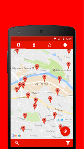 Android application Třídění v regionu Třebíčsko screenshort