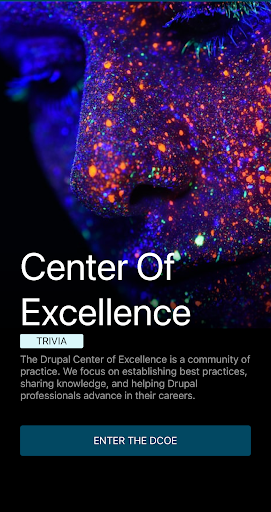 Android application COE Trivia screenshort