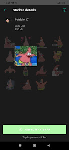 Screenshot 12 Stickers de Patricio Animados  android