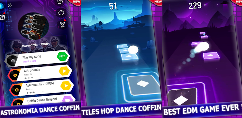 Dance Coffin Tiles Hop Music Games Songs