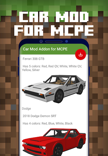 Car Mod Addon for Minecraft Screen 3