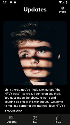 The HRVY Pass Screen 3