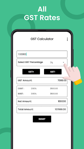 GST Rates Calculator Screen 3
