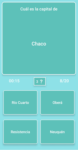 Mapa de Argentina - Quiz Screen 2