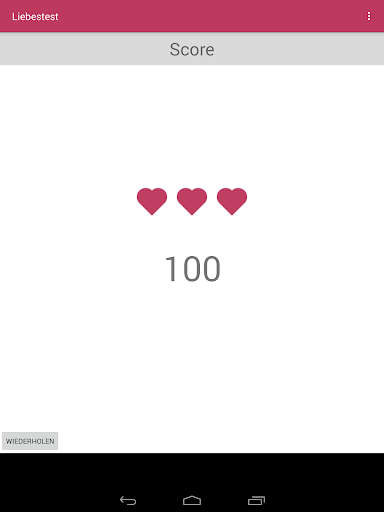 Liebes Test - Liebe Quiz Screen 3