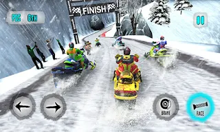 Snowmobile Games: Snow Trail - Screenshot 2