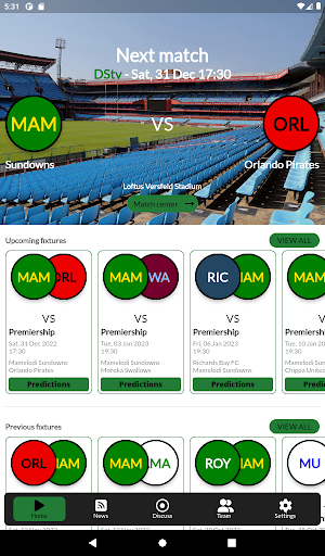 Sundowns Live —  Sundowns fans