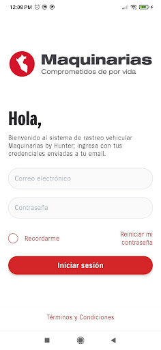 Android application Maquinarias by Hunter screenshort