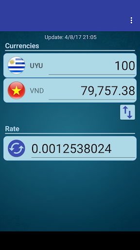 Android application UYU Peso x Vietnamese Dong screenshort