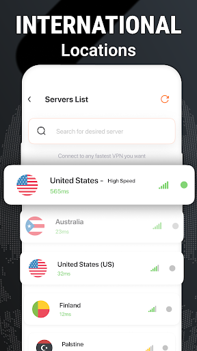 Heat VPN Proxy Master VPN App Screen 3