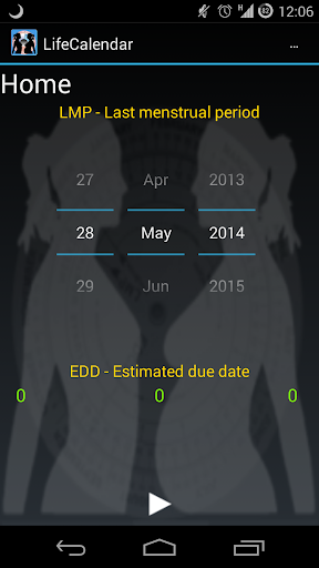 Android application LifeCalendar screenshort