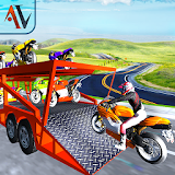 3D Bike Transporter Truck icon