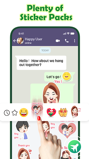Android application Stickers App screenshort