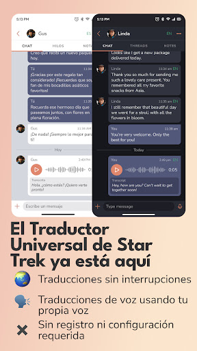 Vista previa de la aplicación