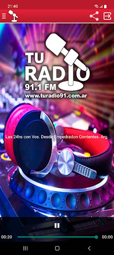 Android application Tu Radio FM 91.1 screenshort