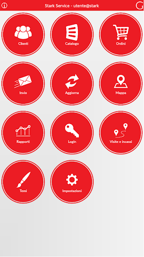Android application Stark catalogo e ordini screenshort