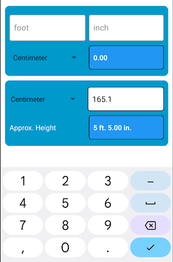 Height Converter Screen 2