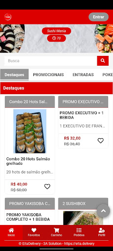 Android application Sushi Mania screenshort
