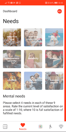 NIKU - Psychological Help App Screen 2