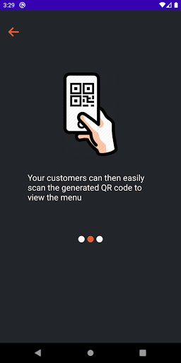 QR Menu Screen 2