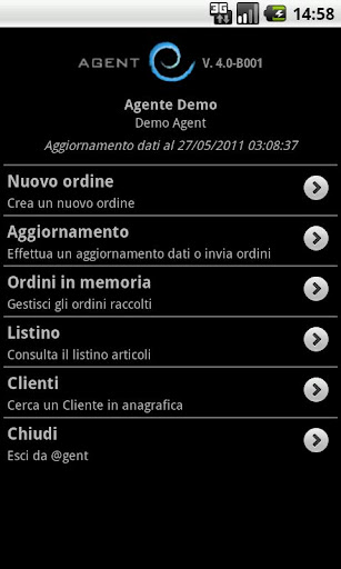 Android application Agent SVL screenshort