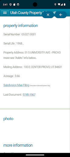 Utah County Parcel Map Screen 3