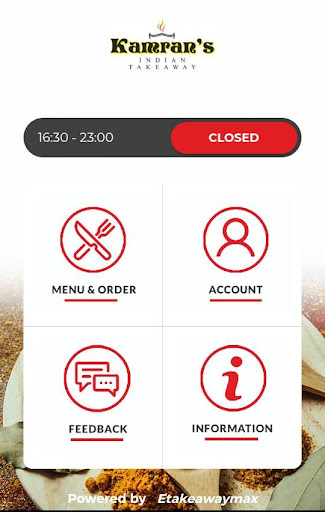 Android application Kamrans Indian screenshort