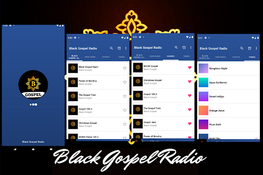 Android application Black Gospel Radio Music App screenshort