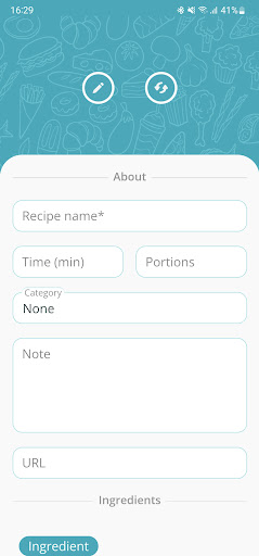 Cookbook Screen 2