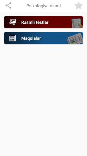 Android application Psixologik testlar 2024 screenshort