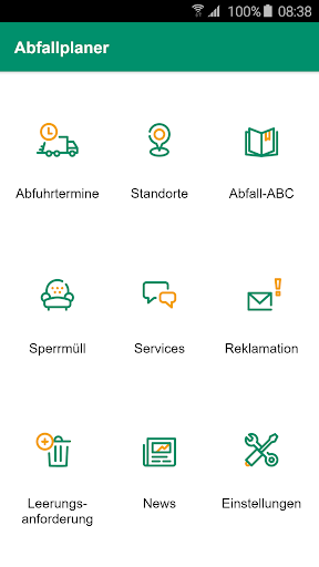 Android application Abfallplaner AWS screenshort